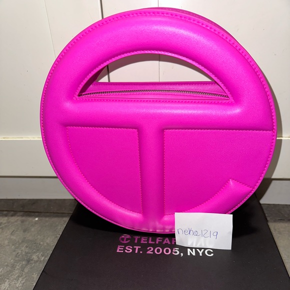 Telfar Round Circle Bag- Azalea - Picture 2 of 6